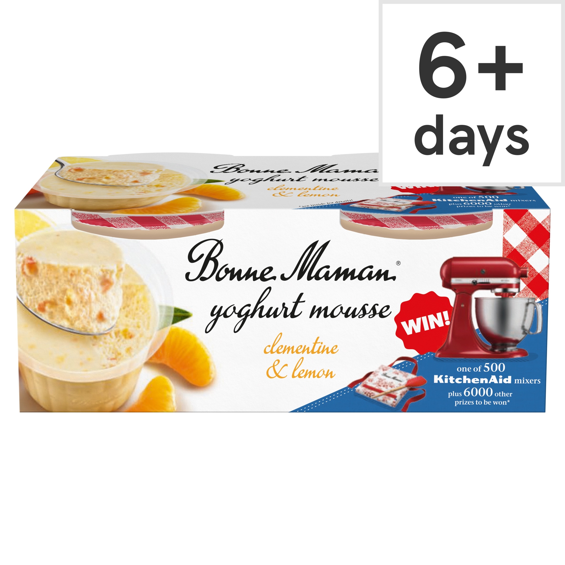 Bonne Maman Clementine & Lemon Mousse Dessert 2x70g