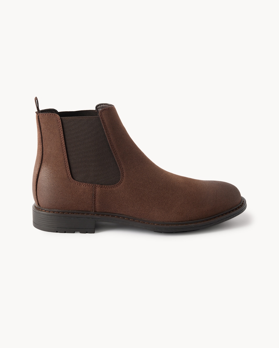 image 1 of F&F Faux Leather Chelsea Boots in Brown