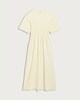 image 2 of F&F Cotton Rich Shirred Waist Midi Dress in Yellow