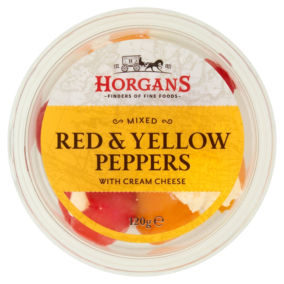 Horgan's Mixed Red And Yellow Peppers And Cream Cheese 120G