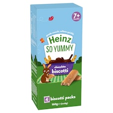 Heinz Chocolate Biscotti Baby Food Snack  7m+ 4x40g