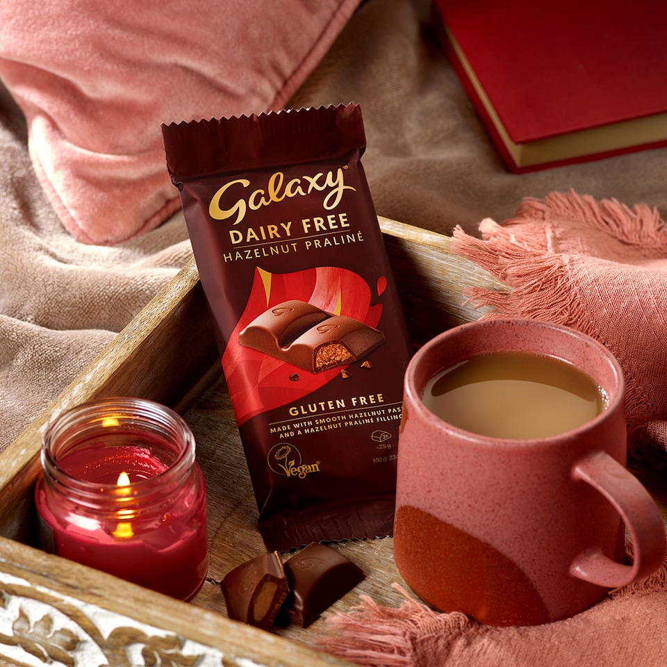 image 1 of Galaxy Dairy Free Hazelnut Praline 100g