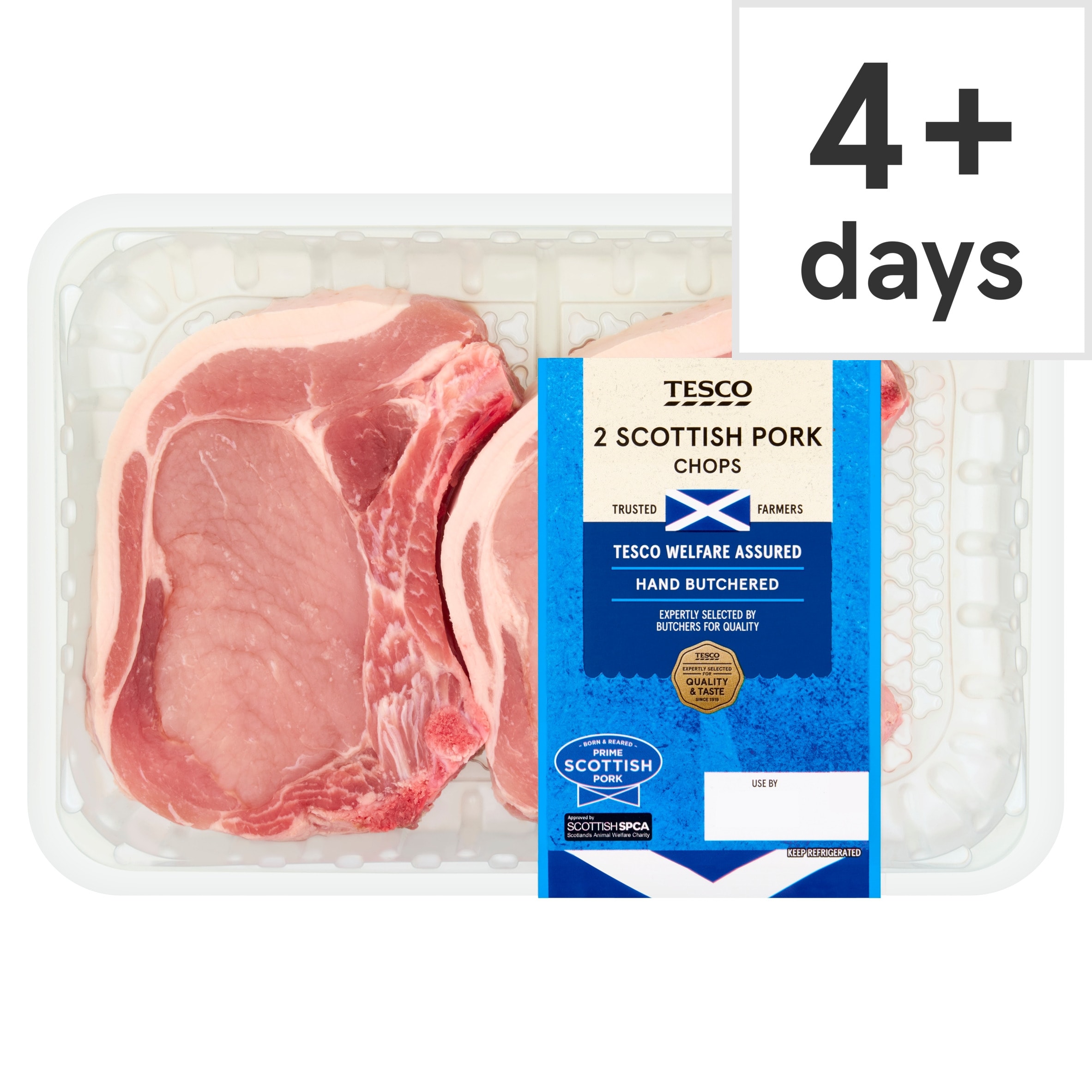 Tesco Pork Loin Chops 2 Pack 450G