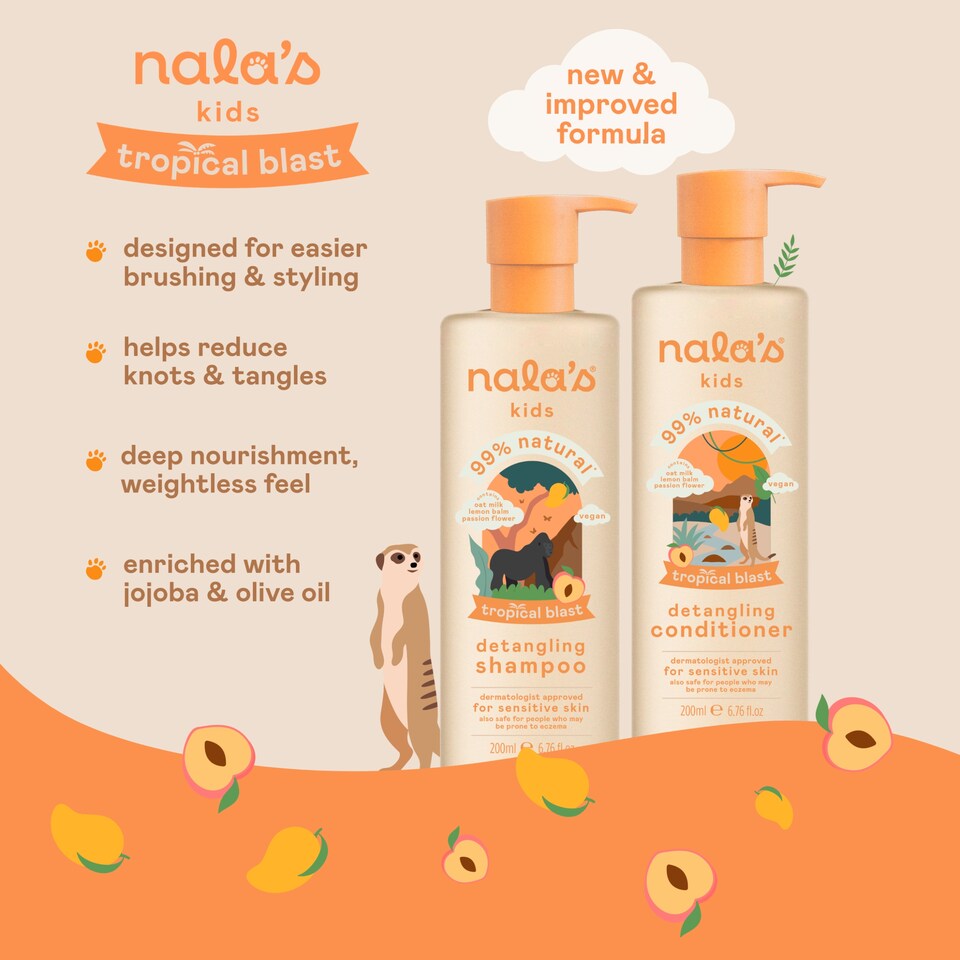image 1 of Nala's Kids Detangling Conditioner Tropical Blast 200ml