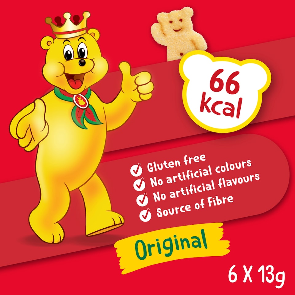 image 1 of Pom-Bear Original Multipack Crisps 6x13g