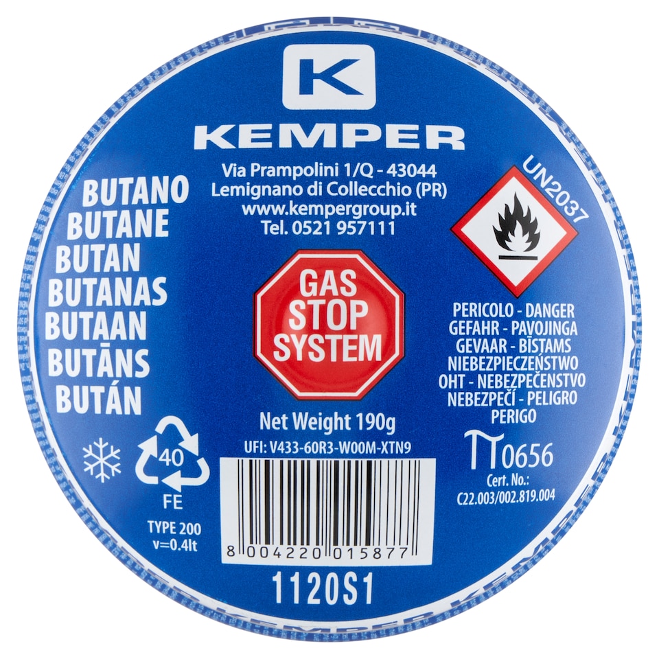 Kemper Plynová fľaša 190 g