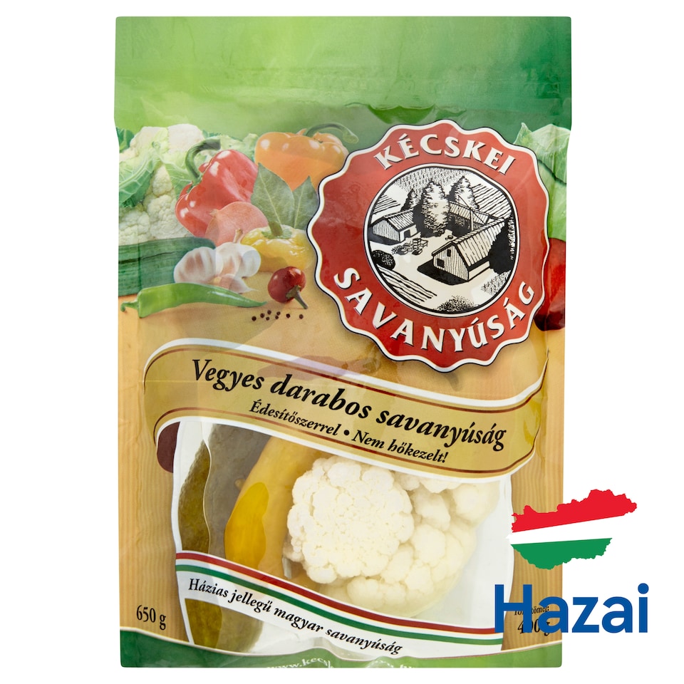 Kécskei Savanyúság Mixed Chopped Pickles 650 g