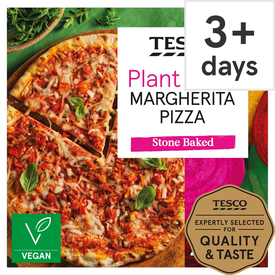 Tesco Plant Chef Margherita Pizza 269G Tesco Groceries