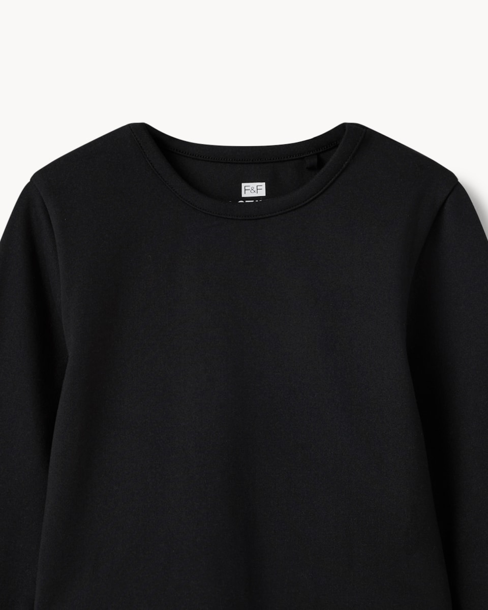 image 1 of F&F Active Girls Crop Top in Black
