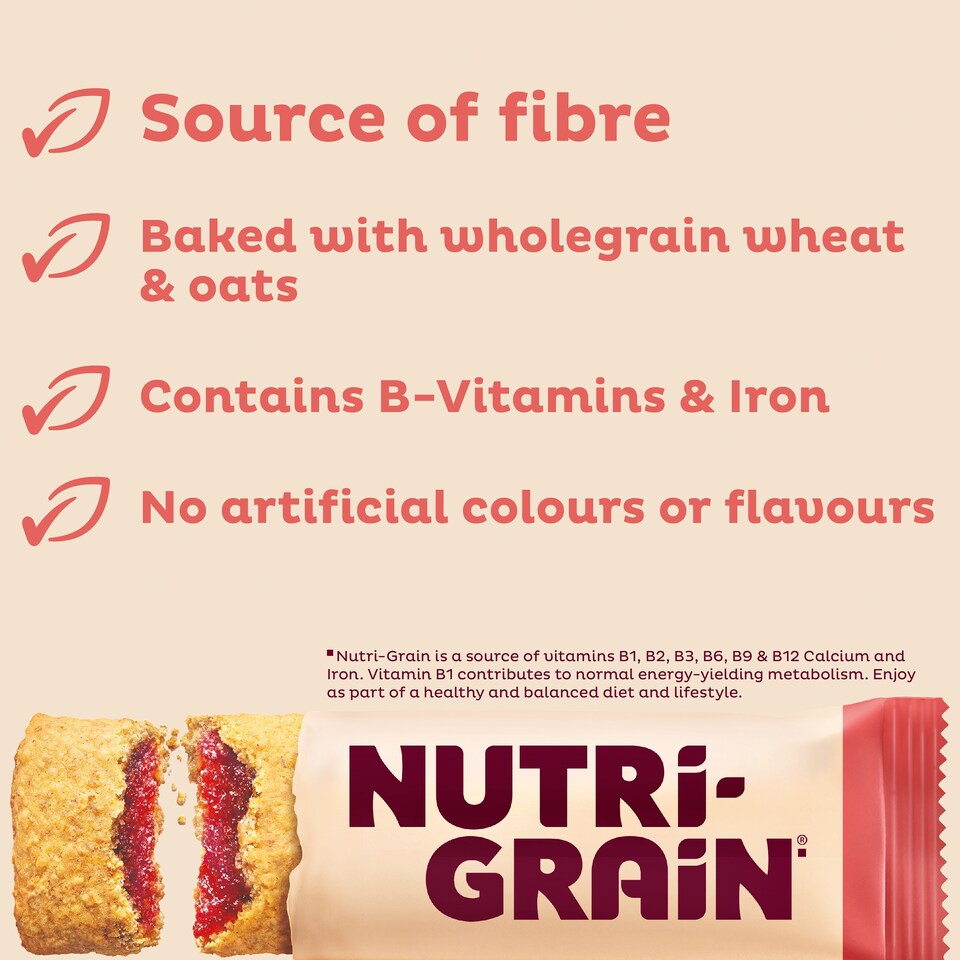 image 1 of Kellogg's Nutri-Grain Strawberry Snack Bars 6x37g