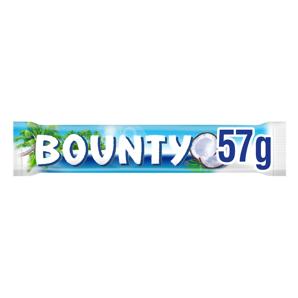 Bounty Coconut & Milk Chocolate Bars 57g
