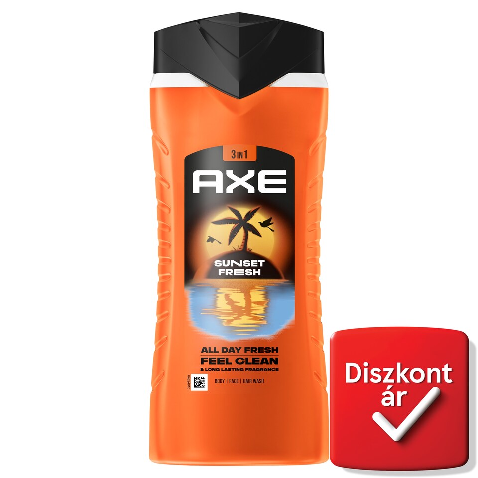 Axe Sunset Fresh 3 in 1 Shower Gel for Body, Face, Hair 400 ml