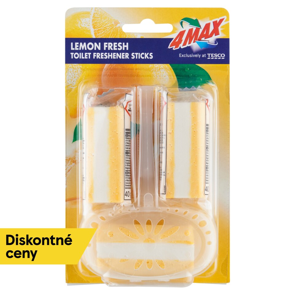 4MAX Lemon Fresh WC blok 3 x 40 g (120 g)