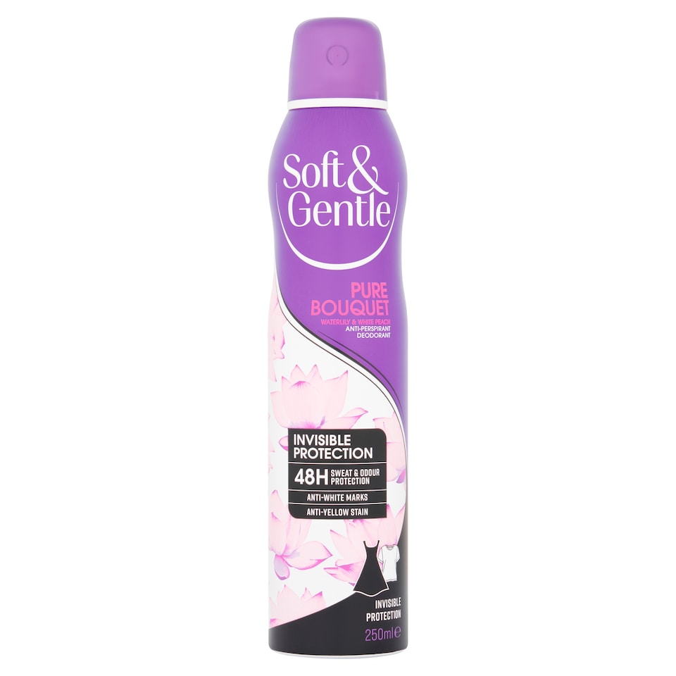 Soft & Gentle Pure Bouquet Invisible Protection 48H Anti-Perspirant Deodorant Spray 250ml