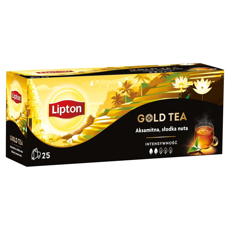 Lipton Gold černý čaj aromatizovaný 25 sáčků 37,5g