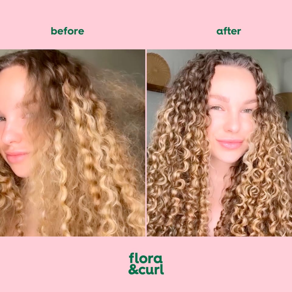 image 1 of Flora & Curl Rose Water Cream Shampoo 300ml
