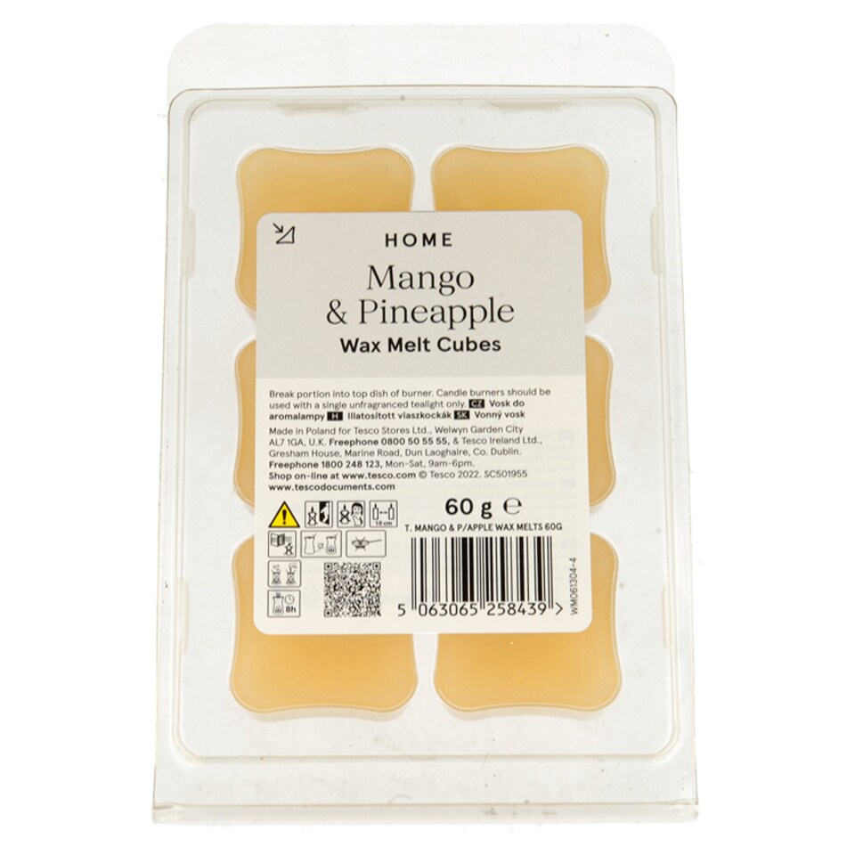 Tesco Mango & Pineapple Wax Melts 60G Tesco Groceries