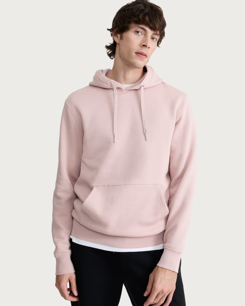 image 1 of F&F Cotton Rich Drawstring Hoodie in Pink