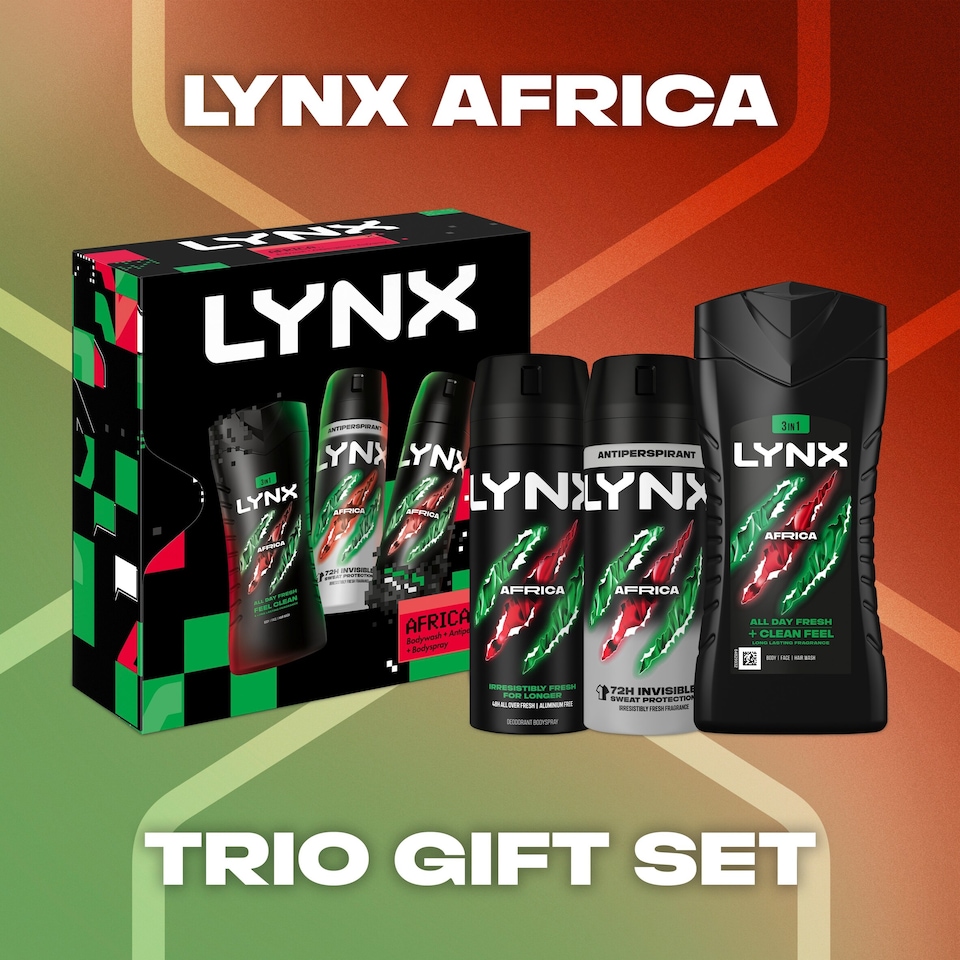 image 1 of Lynx Africa Trio Gift Set