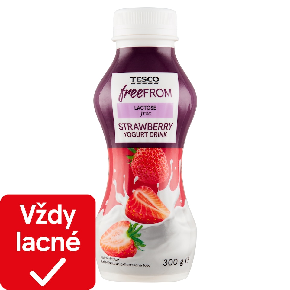 Tesco Free From Jogurtový nápoj jahodový 300 g