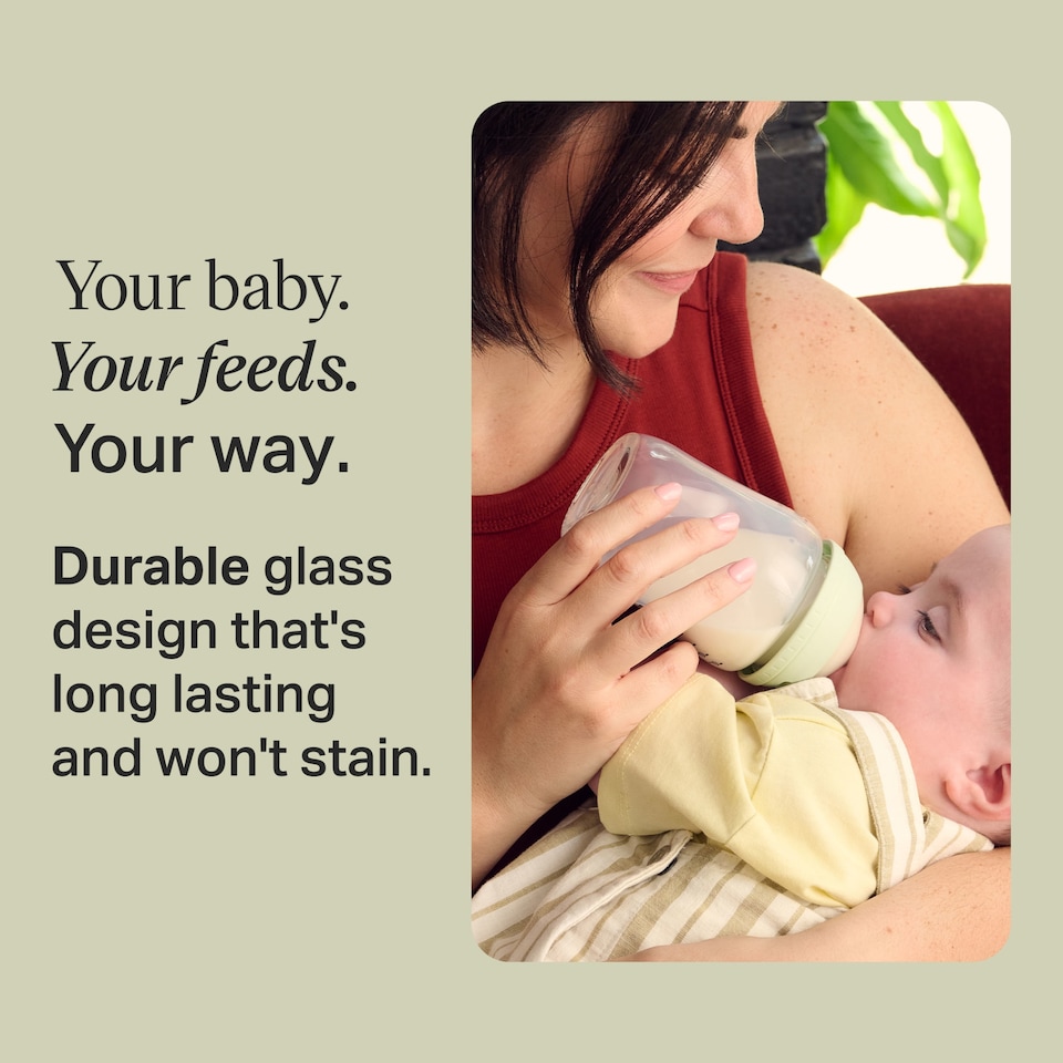 image 1 of Tommee Tippee Natural Start Baby Bottles, Glass, 250ml, 0m+, Pack of 1