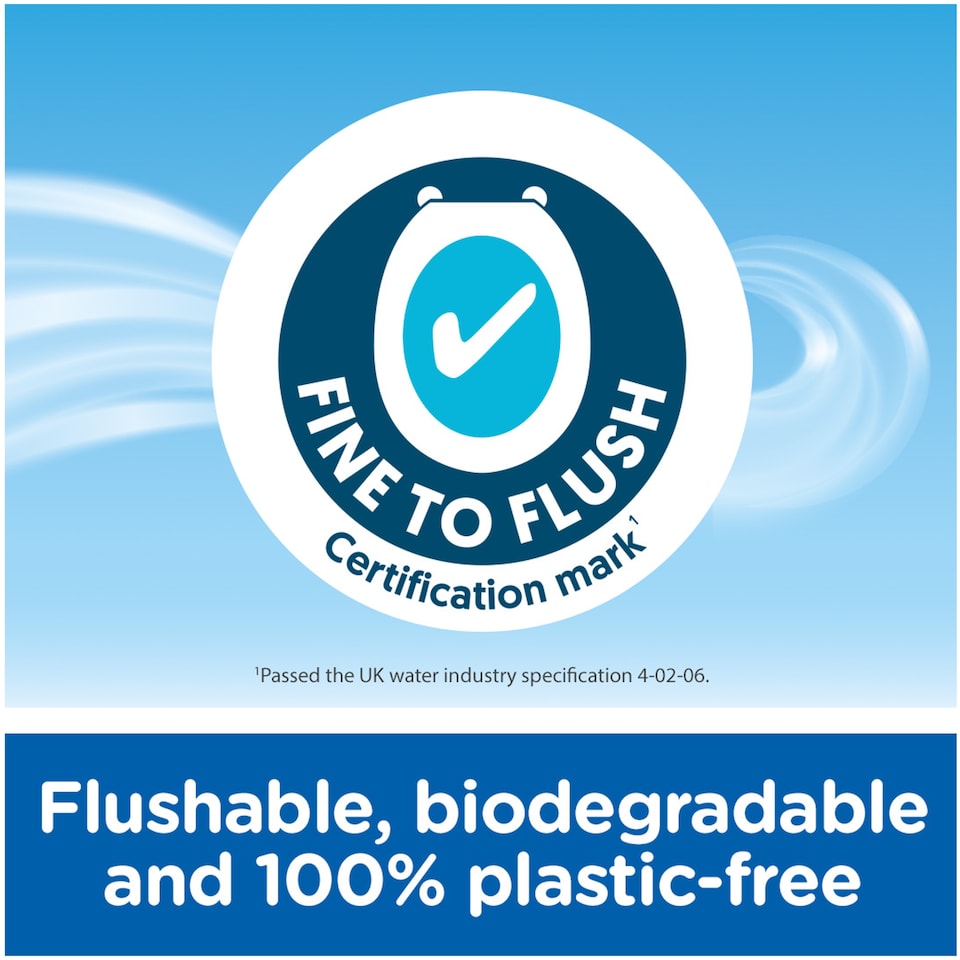 image 1 of Cushelle Fresh Pure Flushable Moist Toilet Tissue 38 Wipes