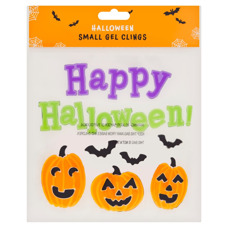 image 1 of Halloween Small Gel Clings Assortment