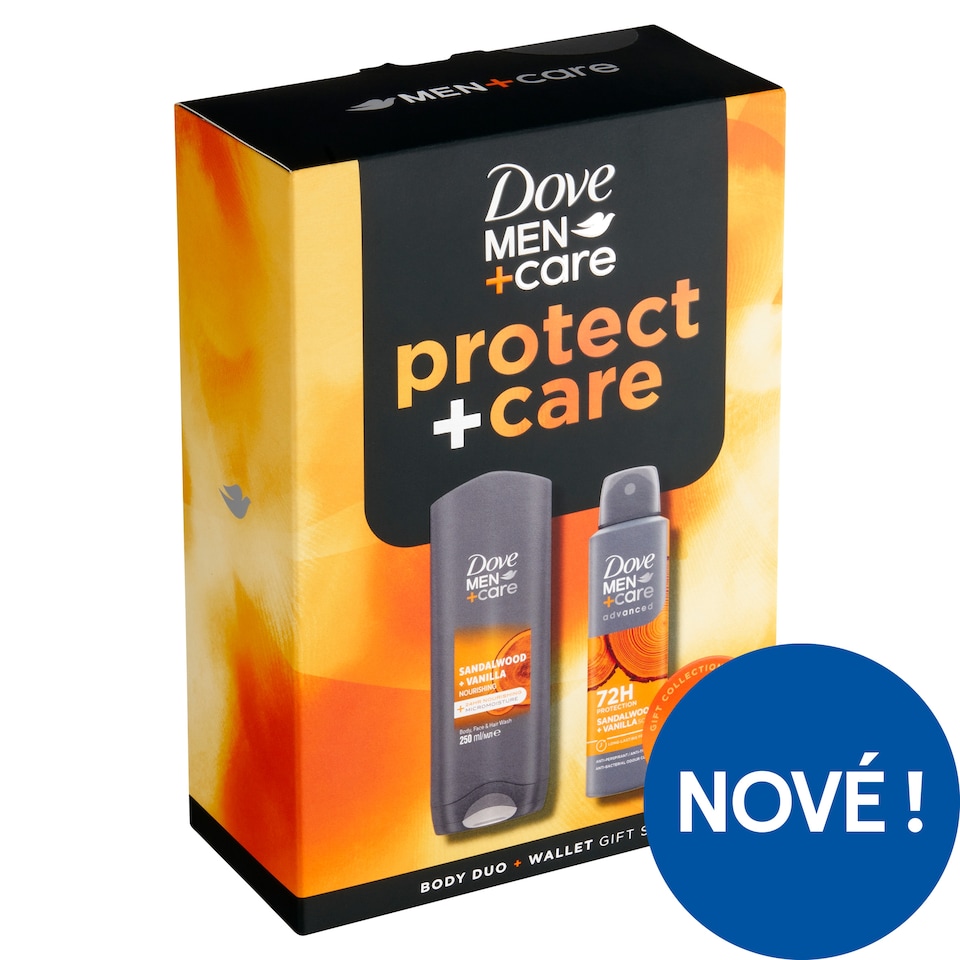 Obrázek 1 pro produkt Dove Men+Care Sandalwood & Vanilla dárková kazeta s peněženkou