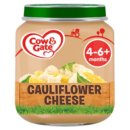 Cow & Gate Cauliflower Cheese 4 Month+ 125G Jar Tesco Groceries