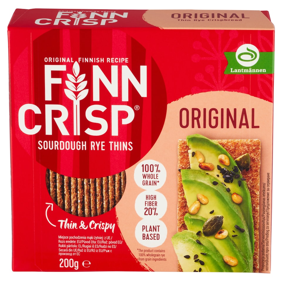 image 1 of Finn Crisp Sourdough Rye Thins 200 g