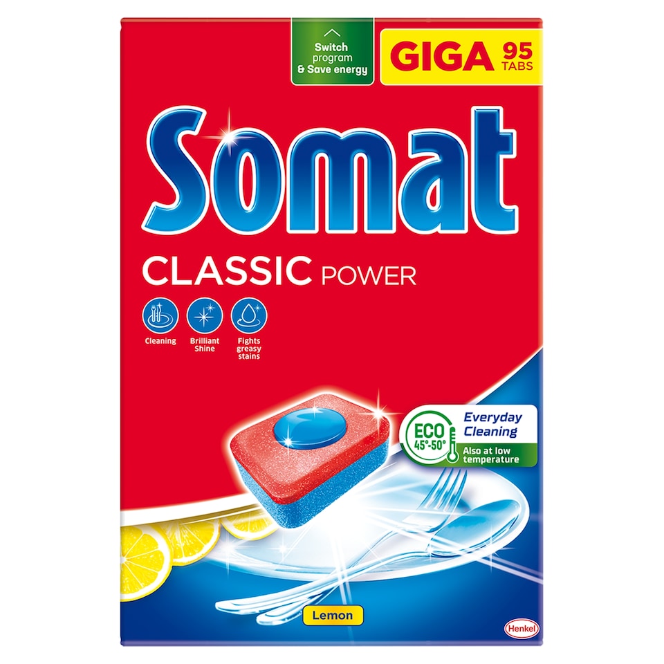 Somat Classic Power Automatic Dishwasher Tablets 95 pcs 1577g