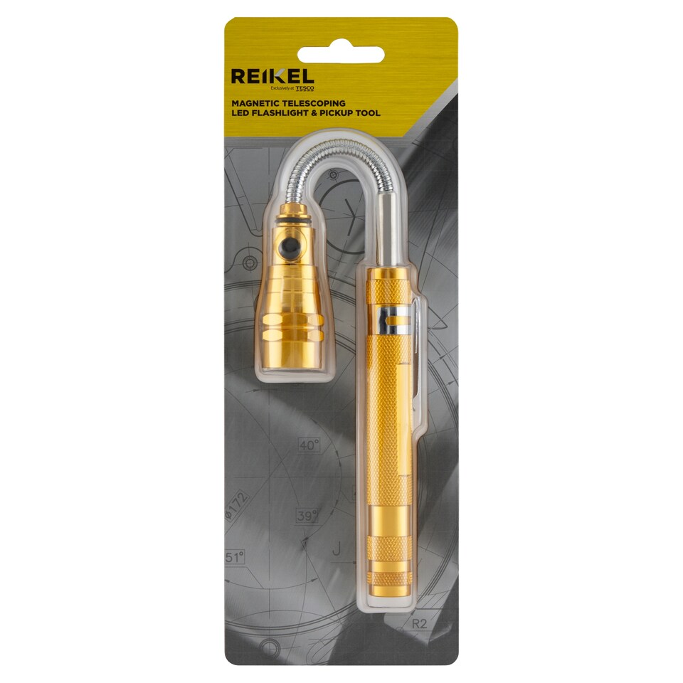 Reikel Teleskopická baterka LED s magnetom
