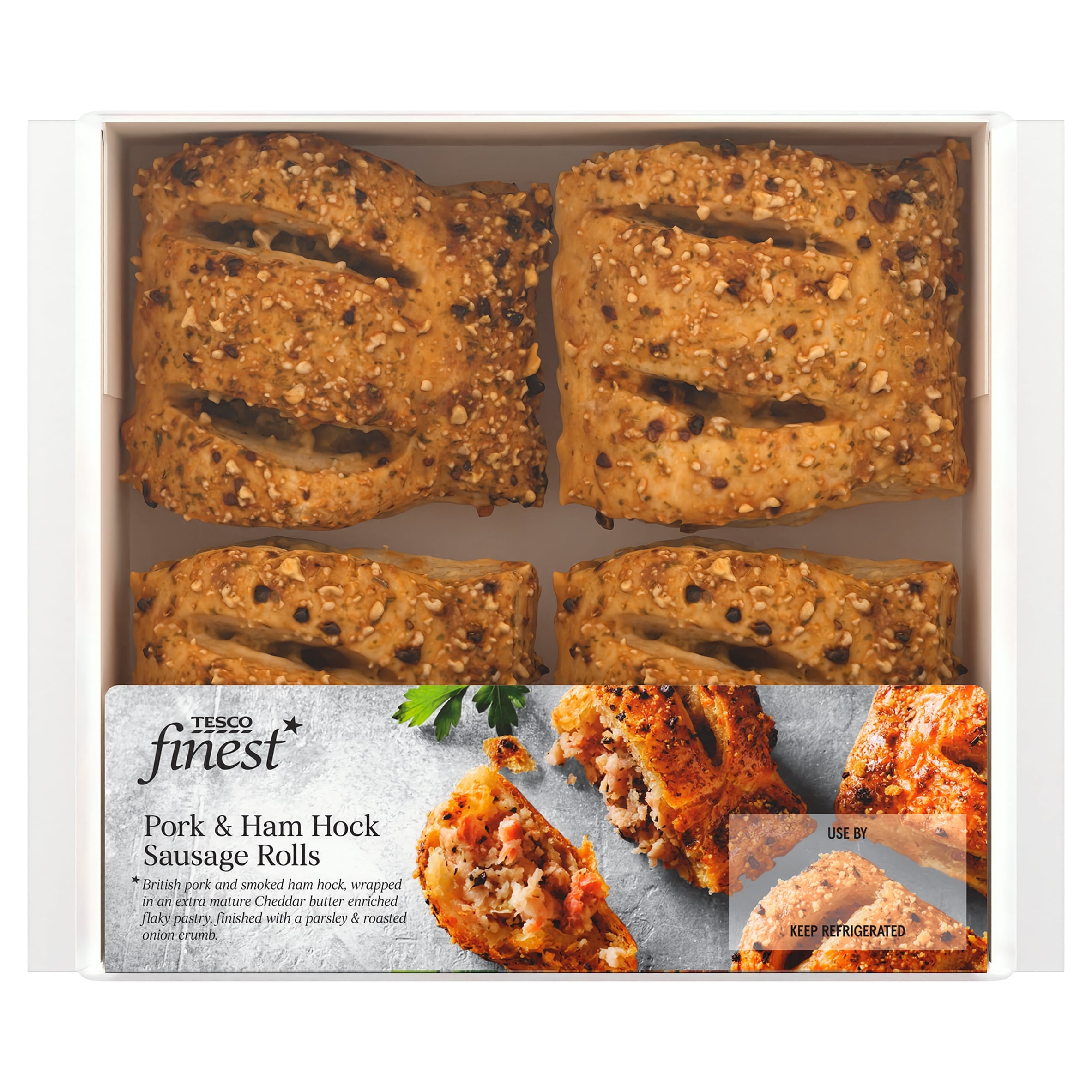TESCO Finest Pork & Ham Hock Sausage Rolls 188g