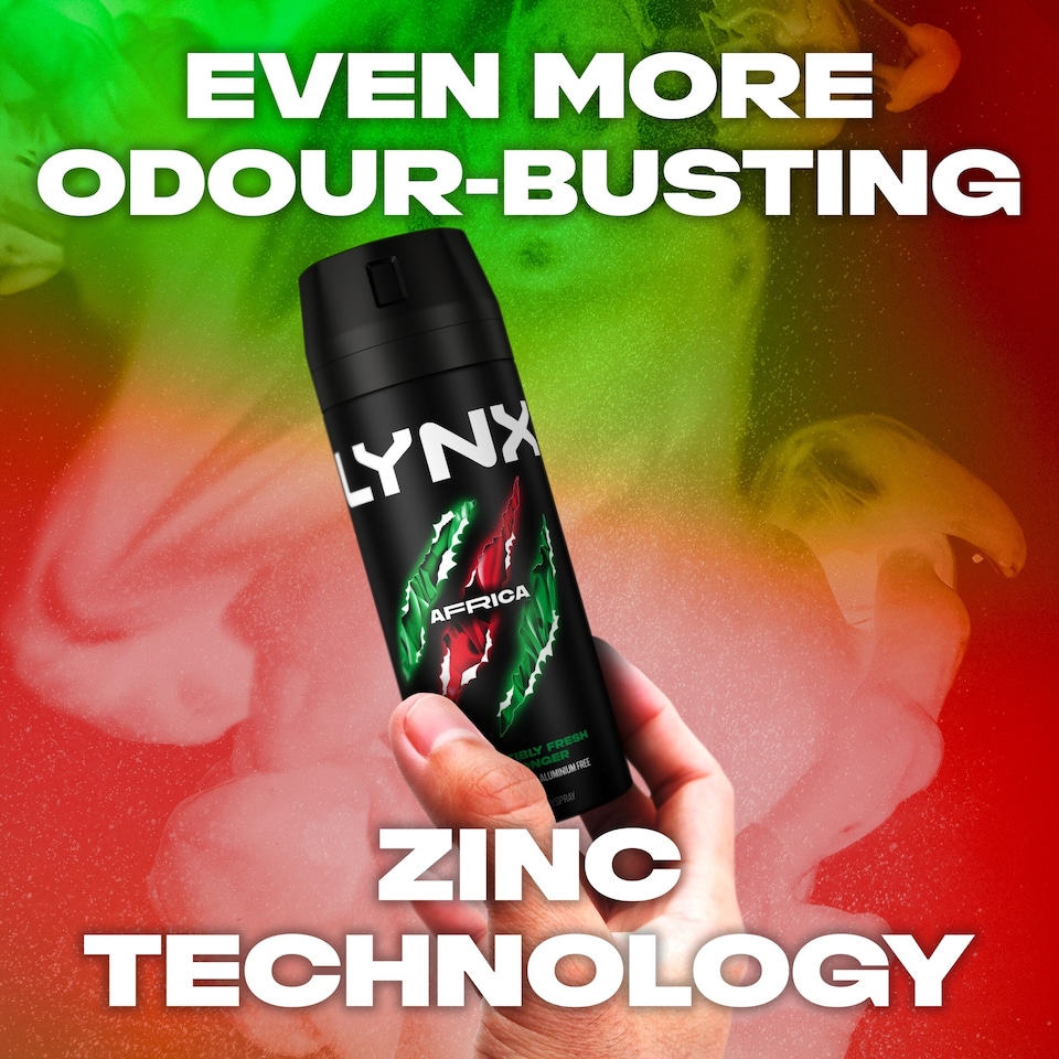 image 1 of Lynx Africa 48h Deodorant Bodyspray for Men 150ml