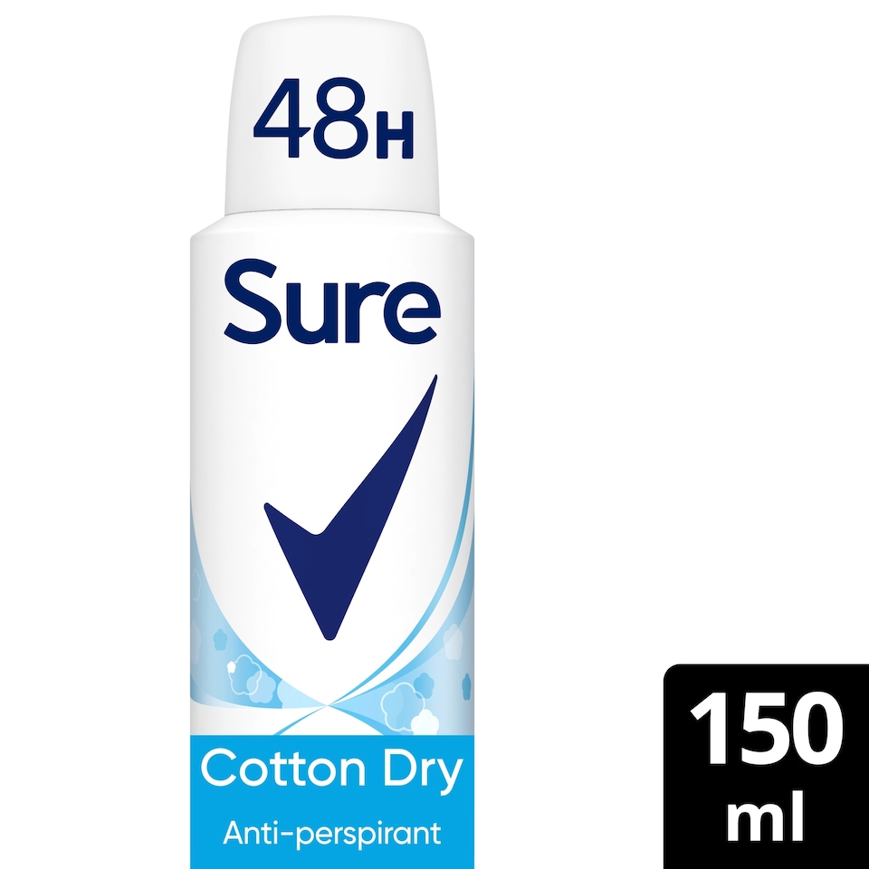 image 1 of Sure Women Cotton Antiperspirant Deodorant 150Ml
