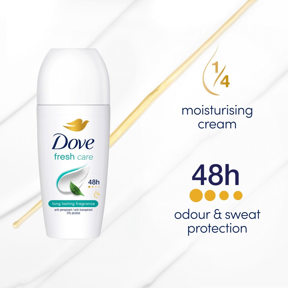 image 1 of Dove 48h Fresh Antiperspirant Deodorant Roll On 50ml