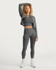 image 2 of F&F Active Seamfree Zip Up Sports Jacket in Grey Marl