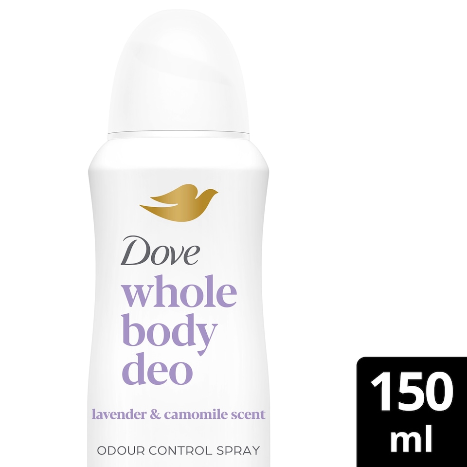 image 1 of Dove Lavender & Camomile Whole Body Aerosol Deodorant Spray 150ml