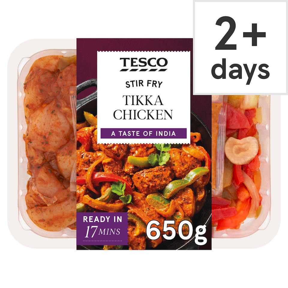 Tesco Stir Fry Tikka Chicken 650G