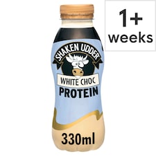 Shaken Udder White Choc Protein Milkshake 330ml