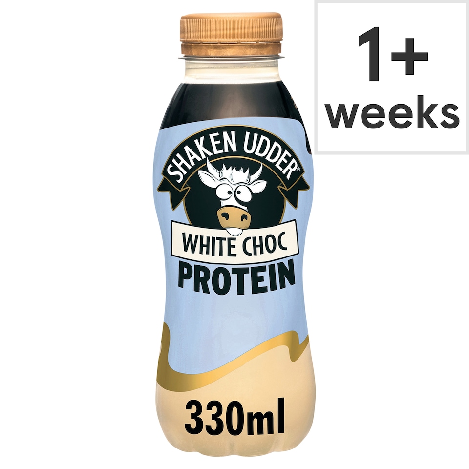 image 1 of Shaken Udder White Choc Protein Milkshake 330ml