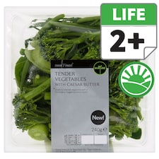 Tesco Finest Tender Vegetables With Caesar Butter 240G