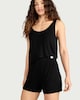 image 2 of F&F CoolEase™ Ribbed Button Detail Pyjama Shorts in Black