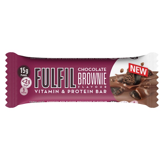 Fulfil Chocolate Brownie Vitamin & Protein Bar 40G Tesco Groceries