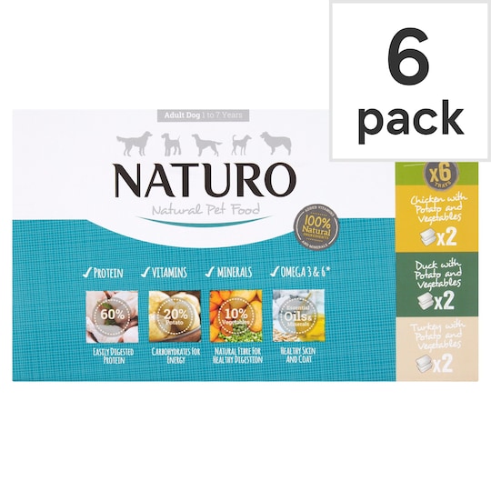 Naturo Dog Grain Free Variety 400G 6 Pack Tesco Groceries