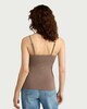 image 3 of F&F Lace Trim Strappy Vest in Mink