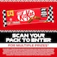 image 3 of Kit Kat 4 Finger Milk Chocolate Bar Multipack 41.5g 8 Pack
