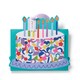 image 1 of Paperchase Rainbow Cake Gift Bag