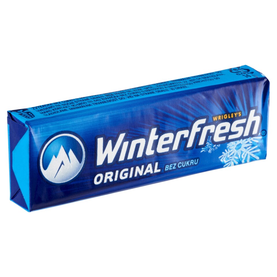 image 1 of Wrigley's Winterfresh Original Sugar Free Chewing Gum with Mint and Menthol Flavor 10 pcs 14 g