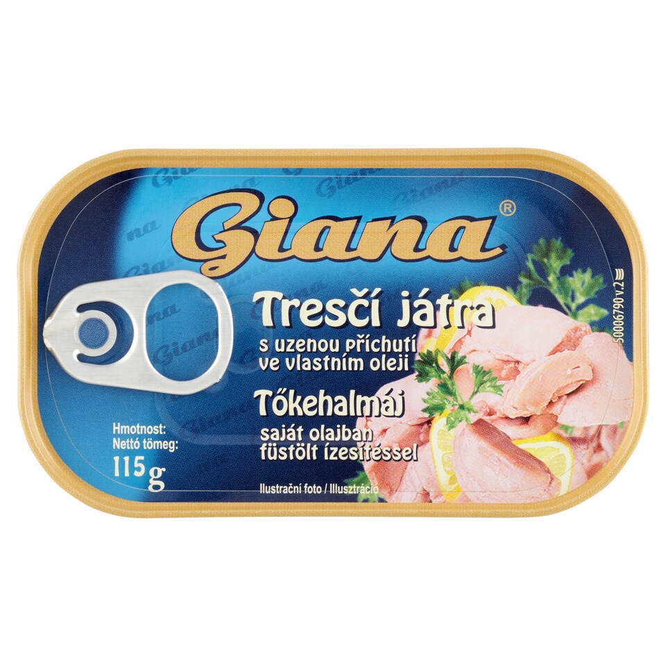 obrázok 1 z Giana Tresčia pečeň vo vlastnom oleji s údenou príchuťou 115 g
